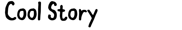 Cool Story font preview